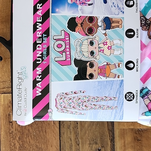 ClimateRight by Cuddl Duds L.O.L. Surprise! Girls Thermal Set Size Large 10/12 - Picture 4 of 10